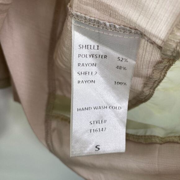 Gracia Pink Cream Oversized V-Neck Pullover Top Women's Size Small S - Picture 5 of 7